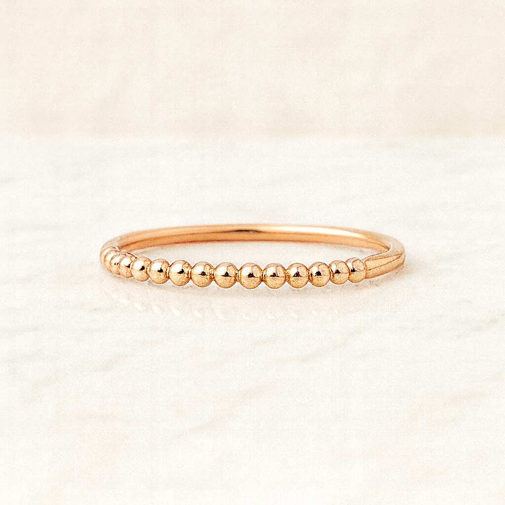 Single Prong Diamond Wedding Band Floating Bubble Prong Stackable Band Diamond Wedding Ring Gift for Her