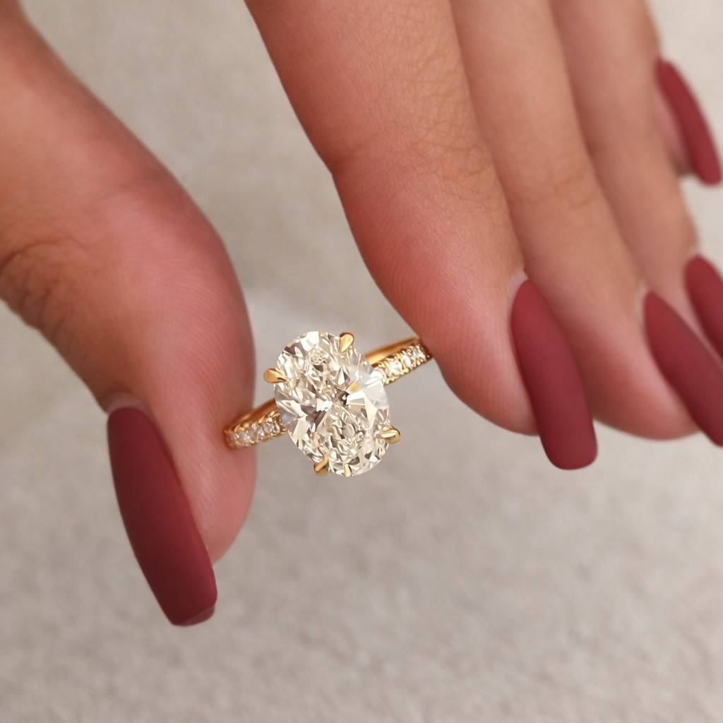 micro pave eternity diamond wedding ring