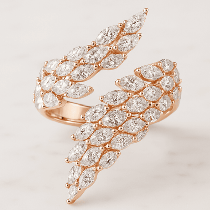 Round Lab Grown Brilliant Cut IGI Diamond Engagement Ring solid white gold Promise Ring