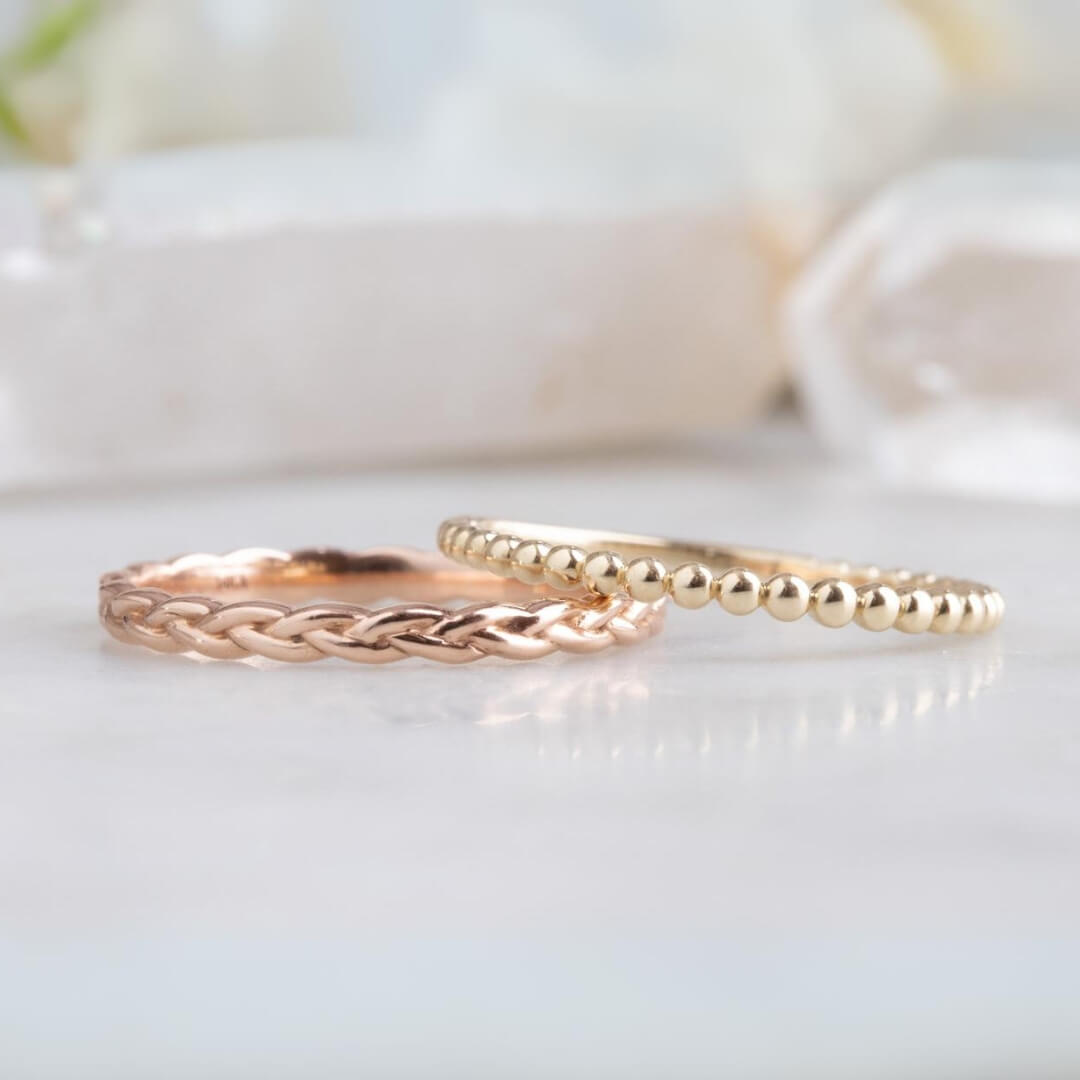 solid gold twisted band
