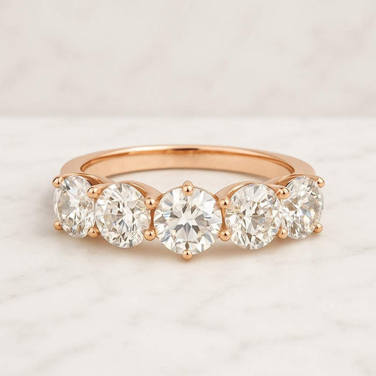 Solid White Yellow Rose Gold Ring Stackable Band Engagement Ring Gift