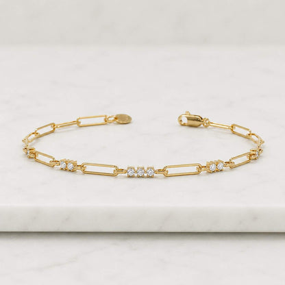 Solid 14K Gold Paperclip Chain 5mm, Open Oval Link Paperclip Necklace, 14K Gold Italy Necklace, 14K Paperclip Bracelet Oval Faceted Edge