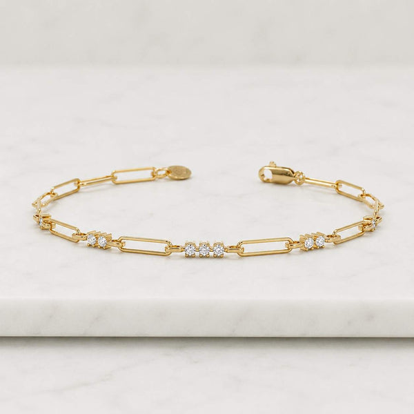 Solid 14K Gold Paperclip Chain 5mm, Open Oval Link Paperclip Necklace, 14K Gold Italy Necklace, 14K Paperclip Bracelet Oval Faceted Edge
