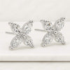 1.55 CT Four Marquise Lab Grown Diamond Clover Stud Earrings