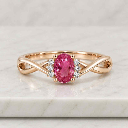 Solid 14k Gold 1.0ct Emerald Cut Lab Grown Diamond Engagement Ring Gift for her
