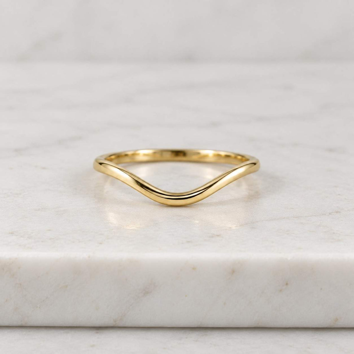 solid gold 14k wave curved ripple ring, gold stacking ring, gold wave wedding band, 14k solid gold ocean ring, wave wedding ring, wave band
