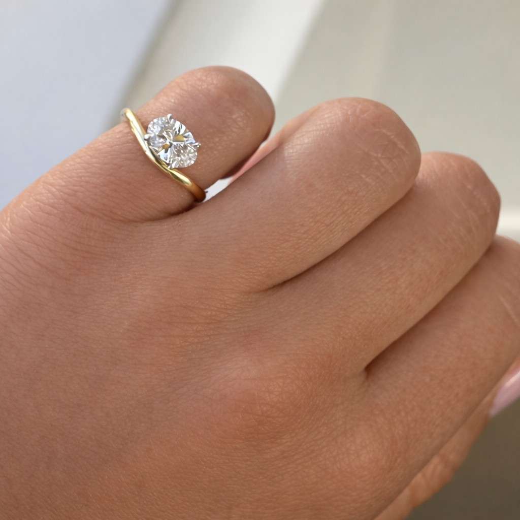 solid gold basic round ring 14k real gold tiny solitaire ring for women 