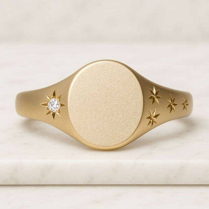 Solid Gold Diamond Eternity Ring Dainty Bezel Set Stacking Band Gift for Christmas