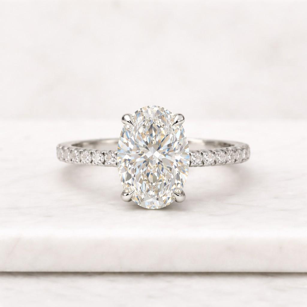 solid gold diamond solitaire ring tiny diamond engagement ring dainty 