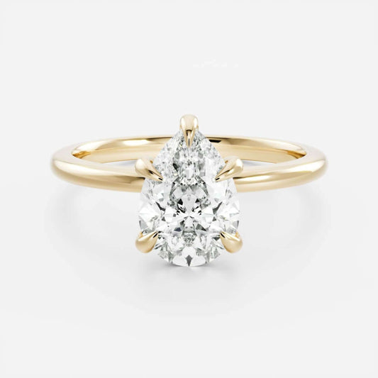 Solid Gold Engagement Ring