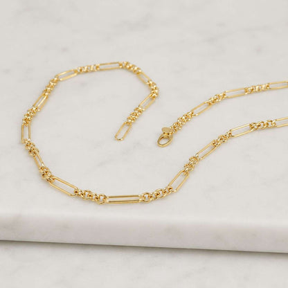 Solid Gold Enhancer Charm Necklace, 14k Gold Paperclip Chain Necklace, Enhancer Pendant, Hang your Own Charm, Statement Layering Necklace