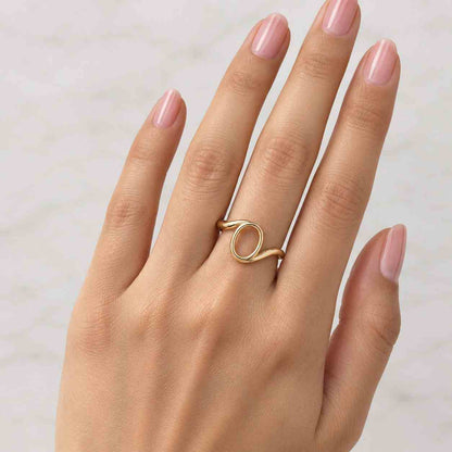 Solid Gold Semi Mount Ring Setting Gold Rectangle Ring Setting Semi Mount Solitaire Ring Setting Gold Blanks Tulip Set Semi Mount Ring
