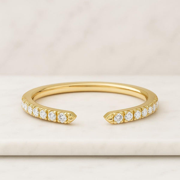 Solid Gold Square Pattern Wedding Band, Minimalist Geometric Gold Ring, Stackable Modern Band, Everyday Jewelry Gift for Women
