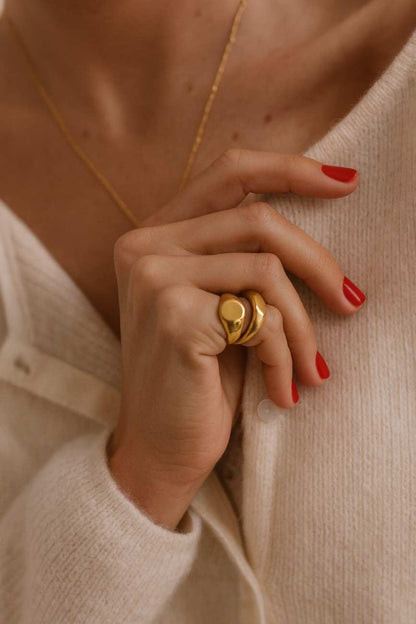 Solid Gold Square Signet Ring 14k Gold Engraved Pinky Ring for Men Women Personalized Initial Ring Custom Name Ring Memorial Gifts