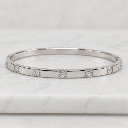 Solid Gold Tiny Disc Bracelet: Dainty Layering Jewelry