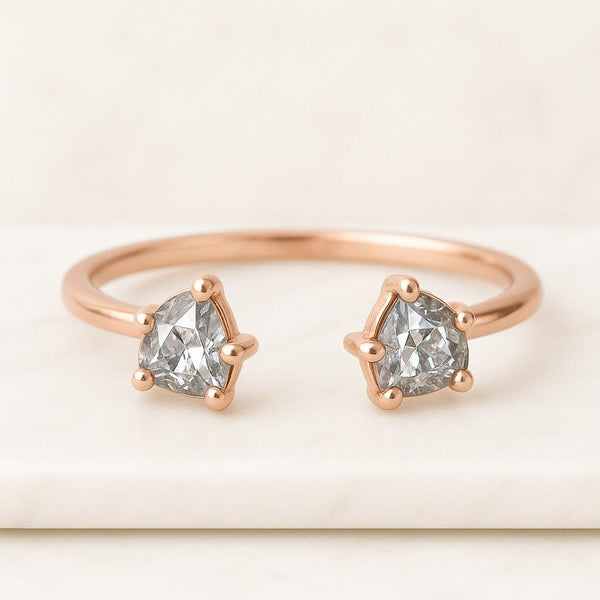 Solid Gold Twist Ring For Her