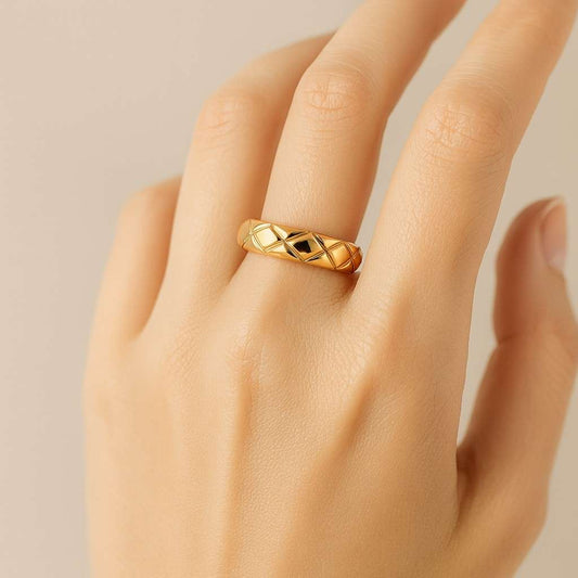 Solid Gold Wedding Band for Men and Women 3mm Plain Gold Band Ring