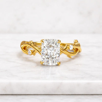 Solid Gold Whimsical Branch Bridal Set