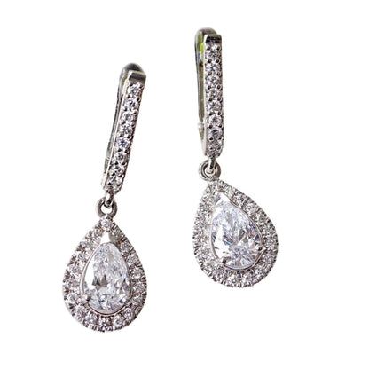 Solid gold Marquise Wing Climber Stud Earring