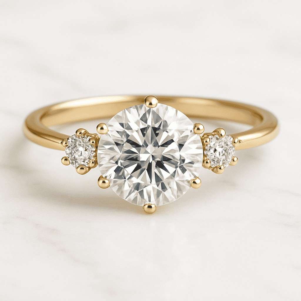 solitaire bride ring set, marquise cut lab diamond engagement ring