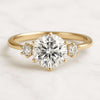 Three Stone Round Brilliant Cut Diamond Engagement Ring