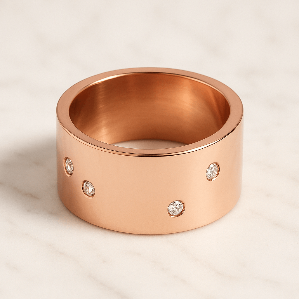 Solitaire Cathedral Shank Promise Ring For Her