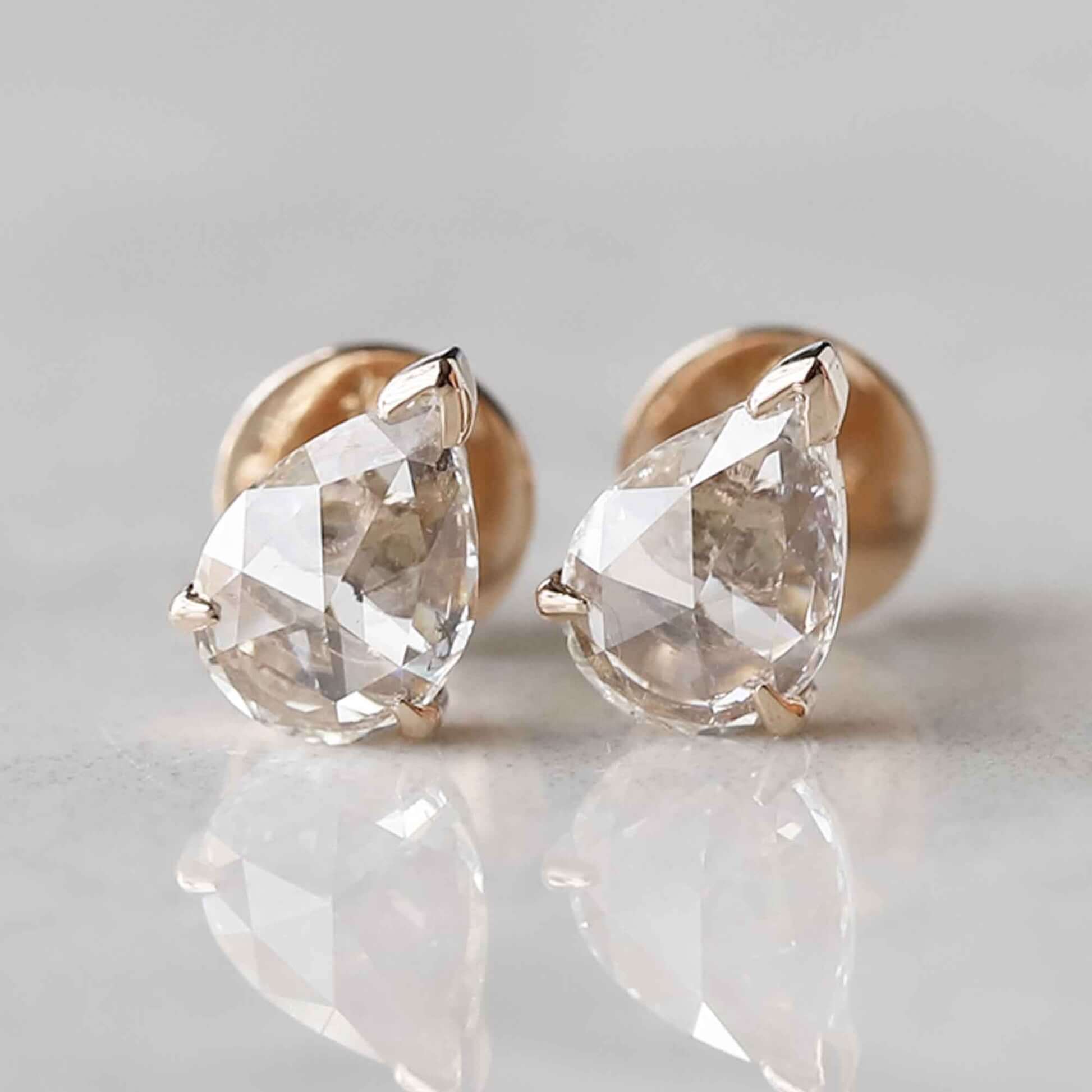 Solitaire Diamond Earrings