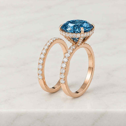 Solitaire Diamond Engagement Ring 2 CT Cushion Cut Diamond Ring IGI Certified Lab Grown Diamond Ring Solid White Yellow Rose Gold Ring Gift
