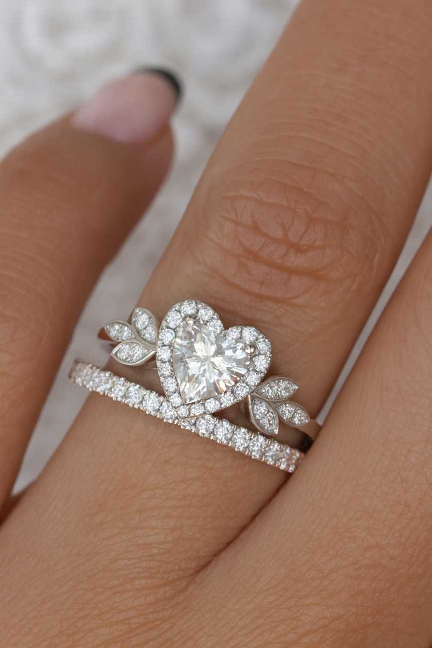 Solitaire Diamond Ring Best Anniversary Gift Moissanite Half Eternity Ring