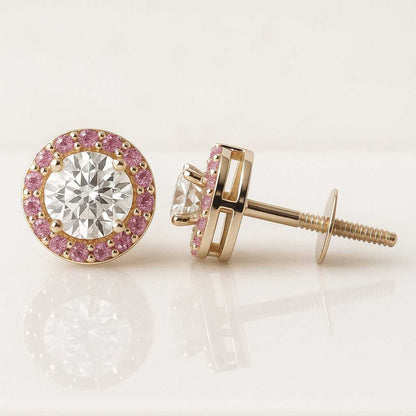 Solitaire Earrings Prong Set Wedding Studs Dazzling Earrings For Anniversary Gift