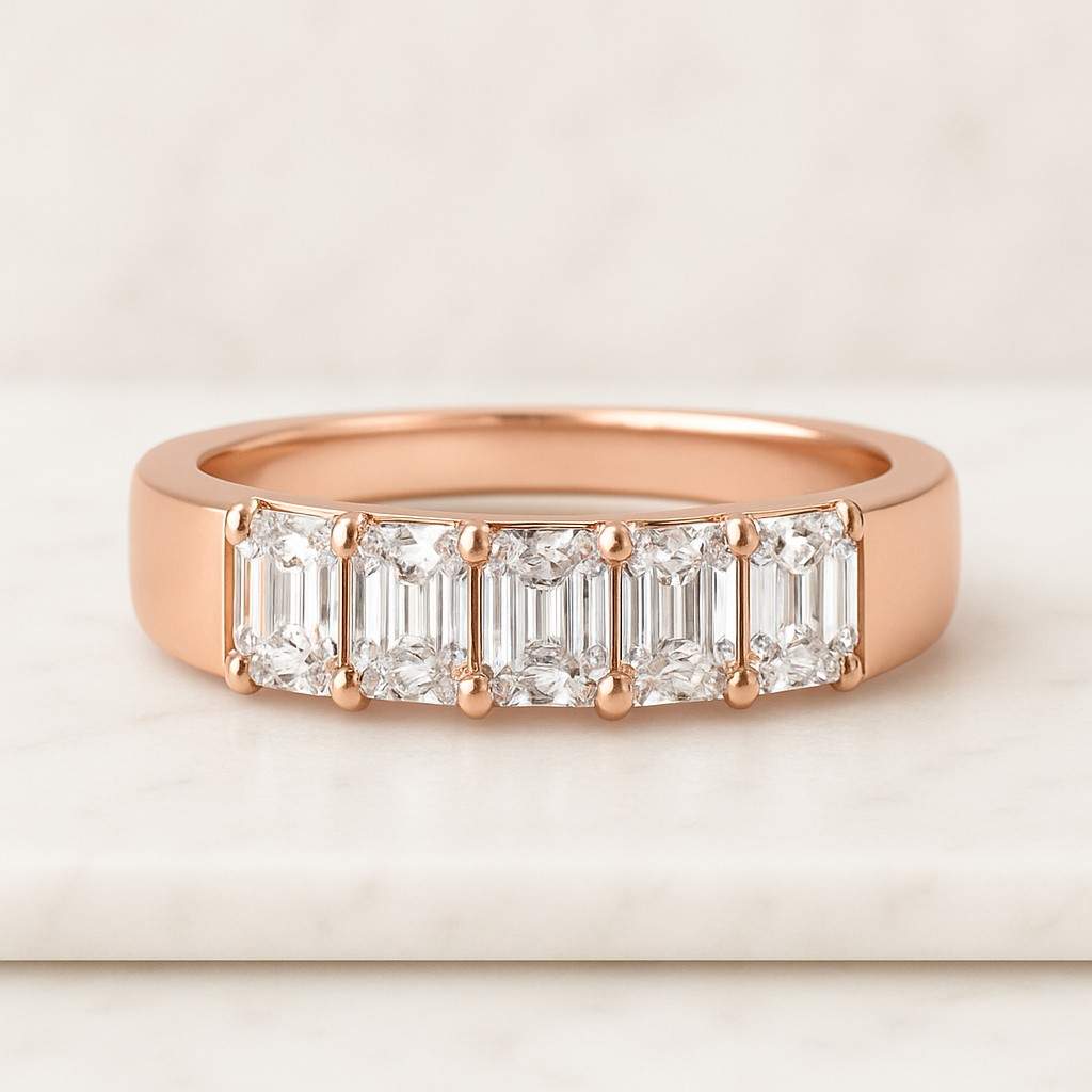 Solitaire Engagement Ring Wedding Band Genuine Lab Grown Diamond Wedding Set for Her