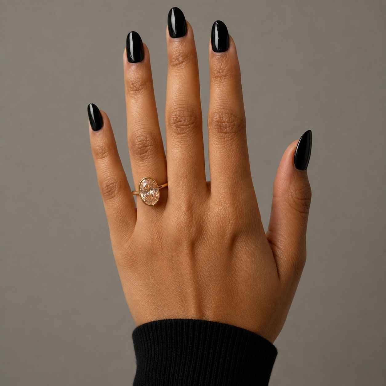 solitaire engagement ring with wave band 10k 18k stacking ring gift for her
