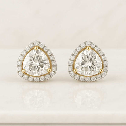 Solitaire Wedding Earrings, Screw Back Earring, Anniversary Gift For Her