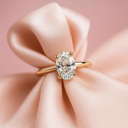 Solitaire Wedding Ring Set for Bride Full Eternity Matching Band