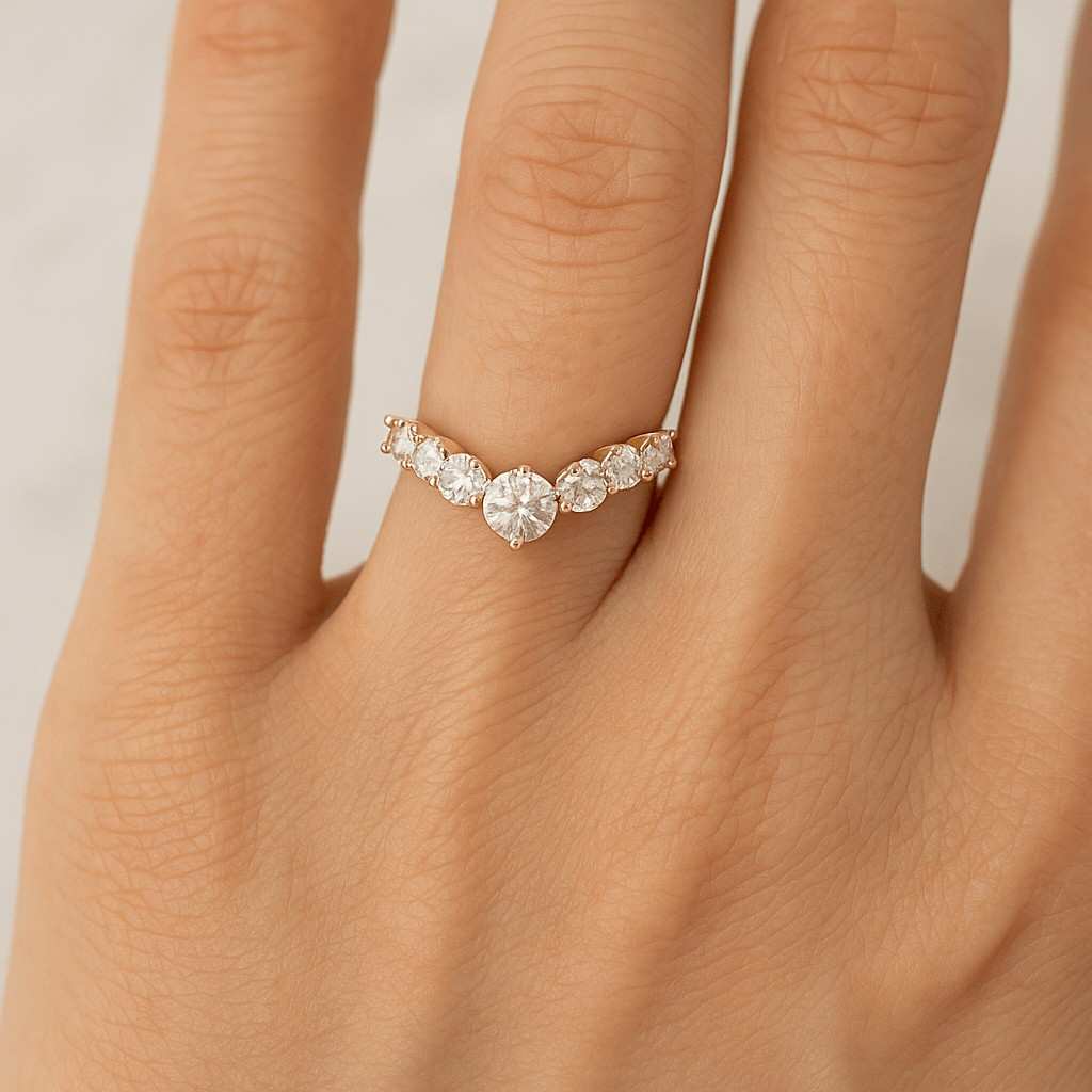square diamond engagement ring genuine lab grown diamond ring wedding ring for women igi certified diamond 5 stone ring for anniversary gift
