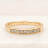 10K Gold Half Eternity Diamond Wedding Band