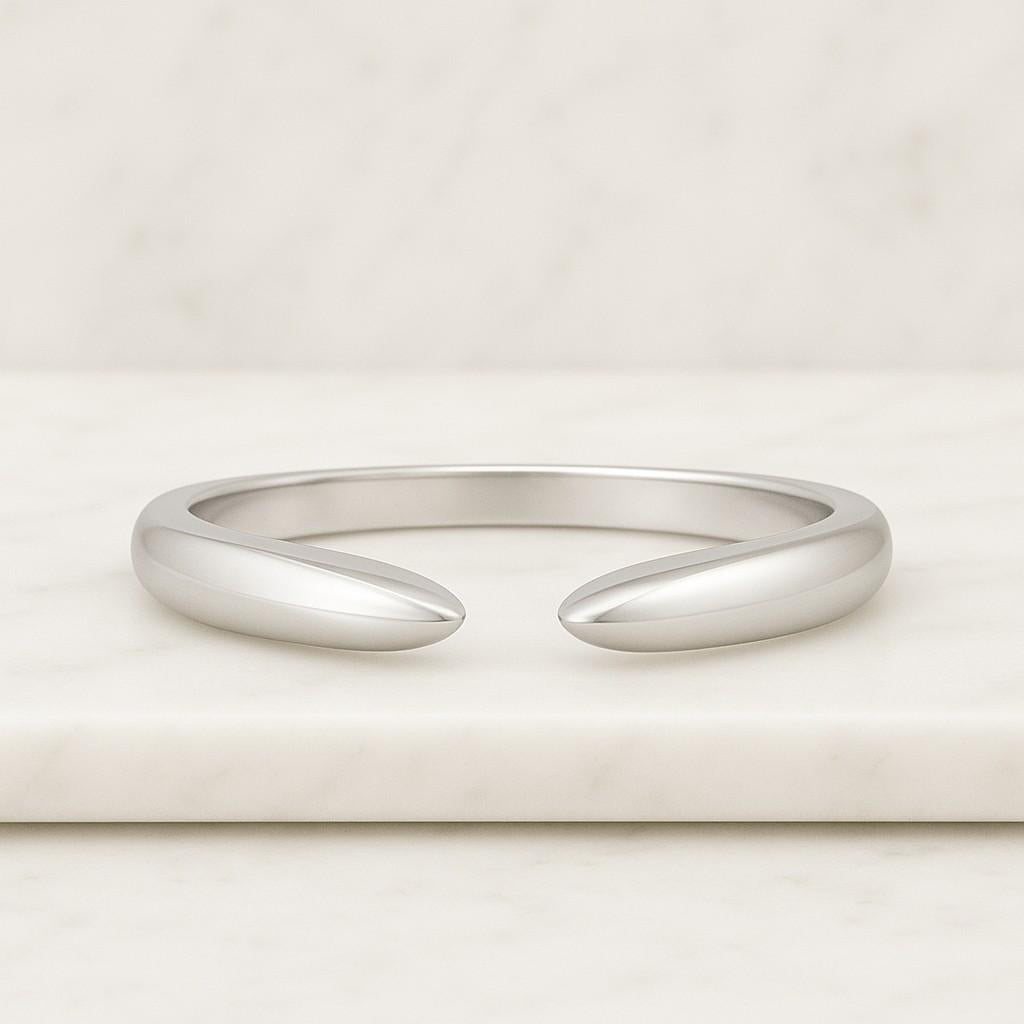 Stackable Wrap Cuff Enhancer Band Modern Bridal Jewelry Gift