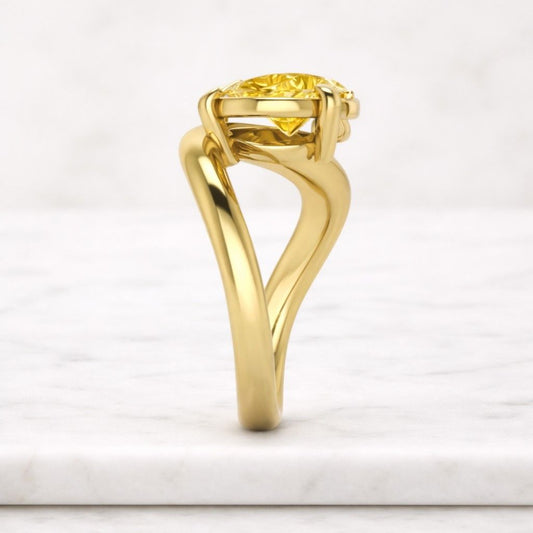 Stacking Chevron Contour Ring