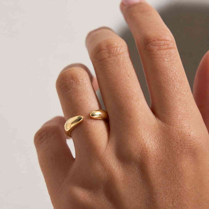 Open Band Ring • Stacking Ring • Everyday Minimalist Ring • Open Slice Ring • Stackable with Engagement or Wedding Ring • Open Cuff Ring
