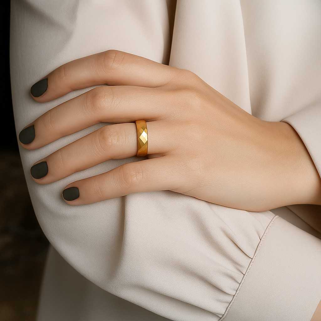 Sterling Silver Round Prong Setting Engagement Ring