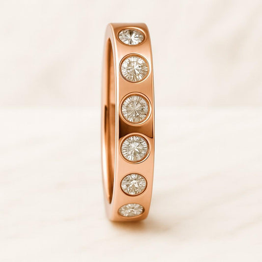 Multi Stone Ring Diamond Wedding Band Marquise Ring