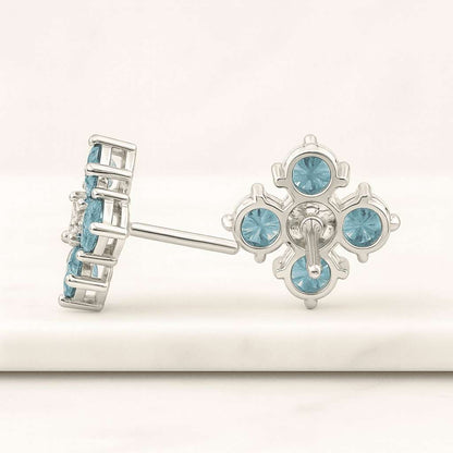 Super small micro crystal diamond earring