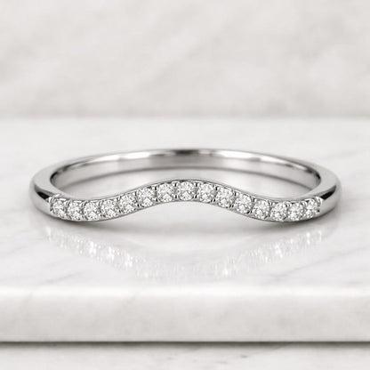 Sustainable Wedding Band for Women Lab Create Diamond Band Ring