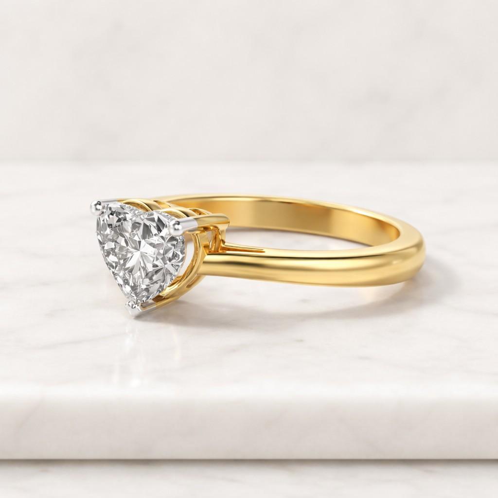 the slim band creates a simple profile that pairs well with wedding bands or stacking rings.