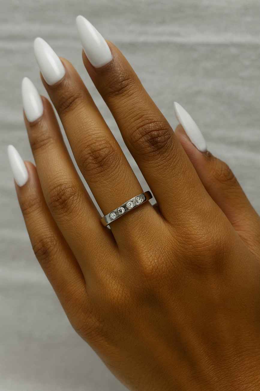 Thin Distance Stacking Ring Bridal Ring EveryDay Wear Ring