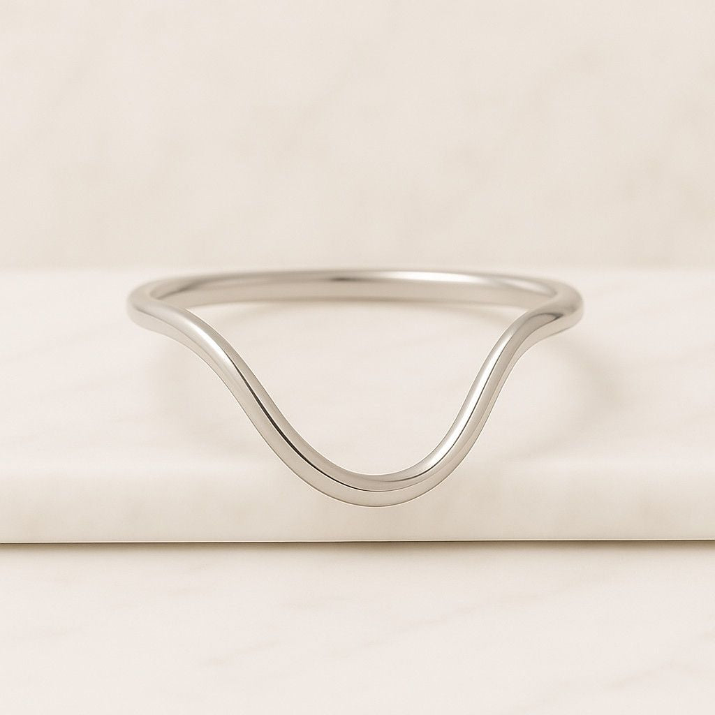 Thin Gold Curve Ring U Gold Rings For Women Curved Ring Dainty Ring Delicate Ring Thumb Ring