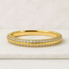 Round Cut Diamond Full Eternity Knife Edge Proposal Band