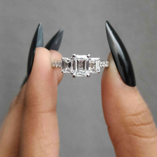 Three Stone Engagement Ring