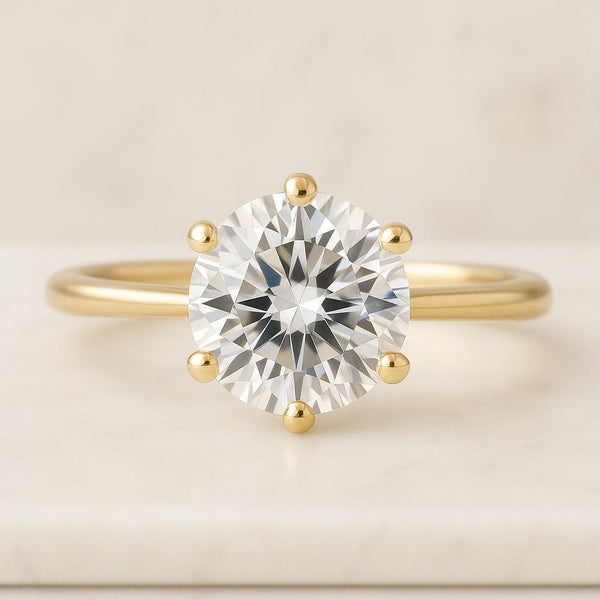 Three Stone Lab Grown Diamond Wedding Band Minimalist Milgrain Ring