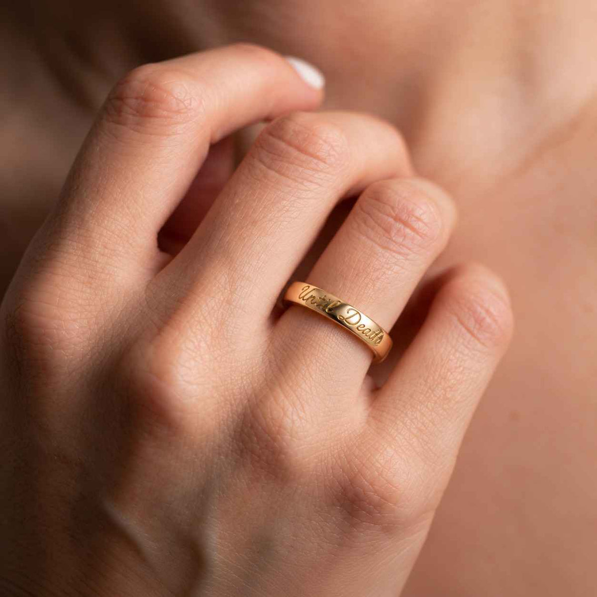 till death band ring, minimalist ring, wedding & anniversary gift, promise ring, gift for her/him, valentines day gift, 925 sterling silver
